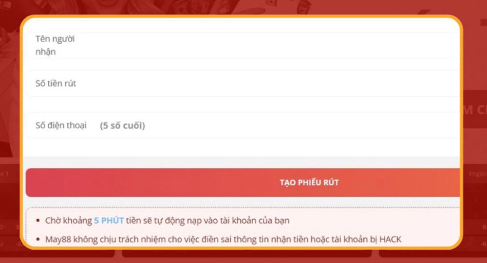 FAQ - Giải đáp thắc mắc khi giao dịch rút tiền May88